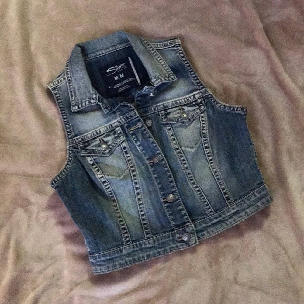 Silver Jeans vest 😍